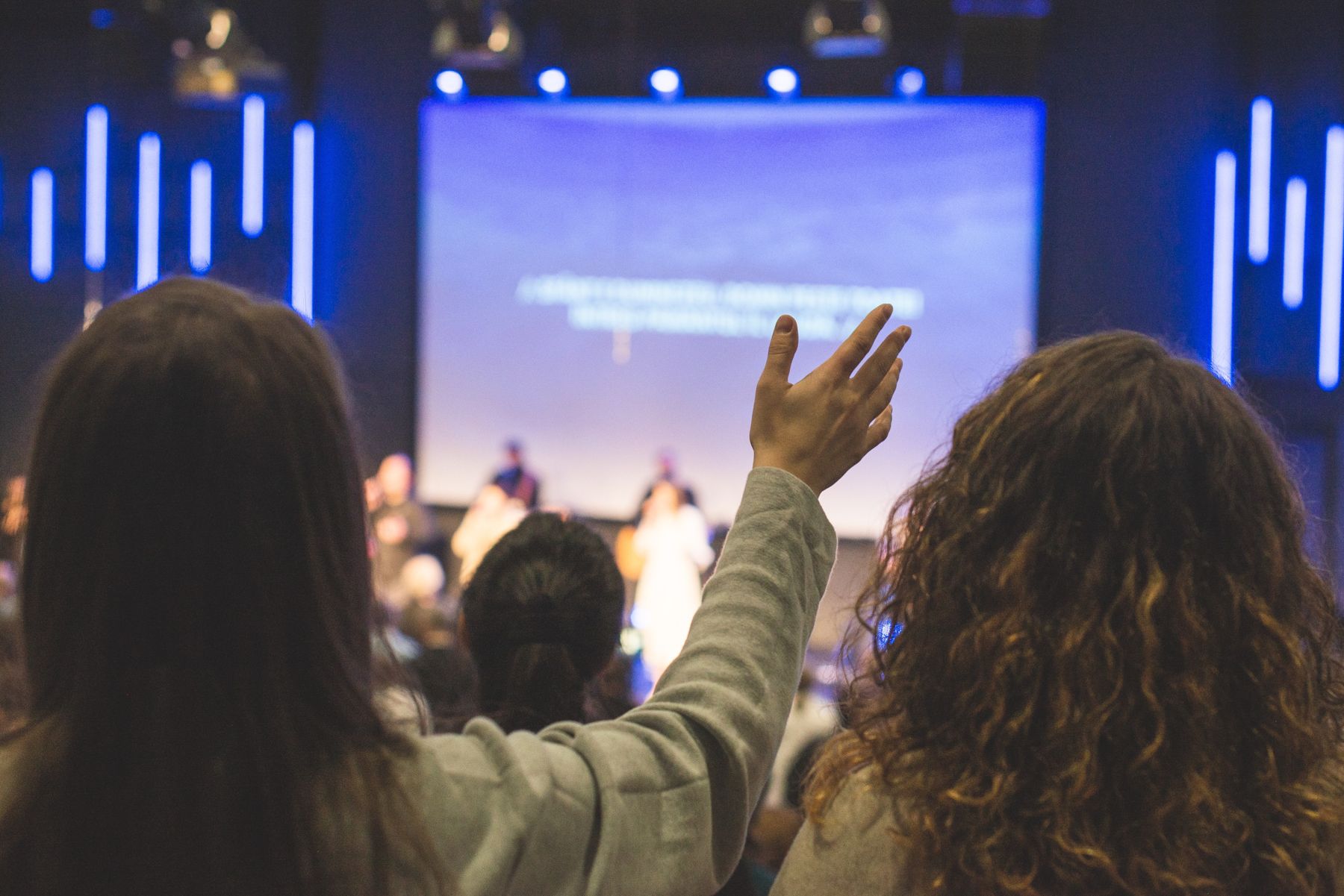 Congregation worshipping together